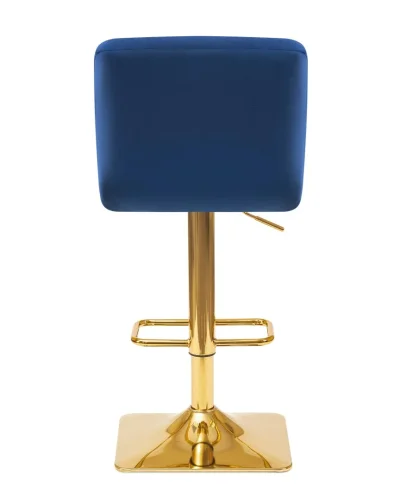 Стул барный 5016-LM GOLDIE,  цвет сиденья синий (MJ9-117), цвет основания золото Dobrin, синий/велюр, ножки/металл/золотой, размеры - 940*1150***420*520 фото 5
