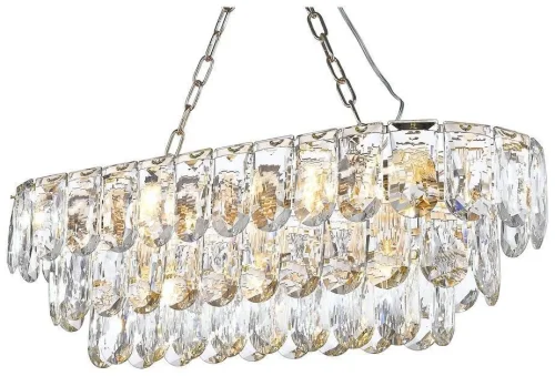 Люстра подвесная хрустальная Lavinia WE106.13.103 Wertmark прозрачная на 13 ламп, основание золотое в стиле классический 