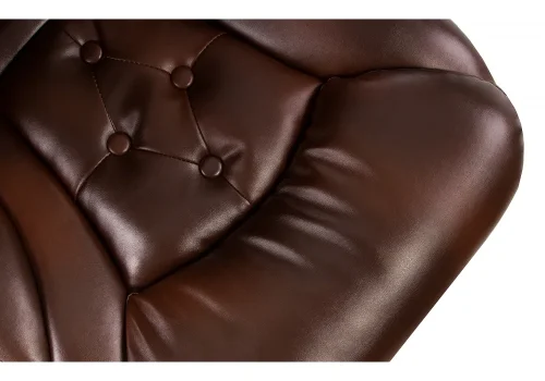 Кресло для руководителя Rich коричневое 1869 Woodville, коричневый/искусственная кожа, ножки/металл/хром, размеры - *1250***670*750 фото 7