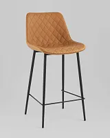 Стул барный Arch, экокожа, коричневый УТ000039350 Stool Group, коричневый/экокожа, ножки//чёрный, размеры - ****435*510