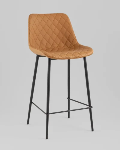 Стул барный Arch, экокожа, коричневый УТ000039350 Stool Group, коричневый/экокожа, ножки//чёрный, размеры - ****435*510
