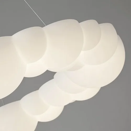 Люстра подвесная ODDLY D68 220262-23 ImperiumLoft белая на 1 лампу, основание белое в стиле современный скандинавский минимализм фото 2 Люстра подвесная ODDLY D68 220262-23 ImperiumLoft белая на 1 лампу, основание белое в стиле современный скандинавский минимализм фото 2