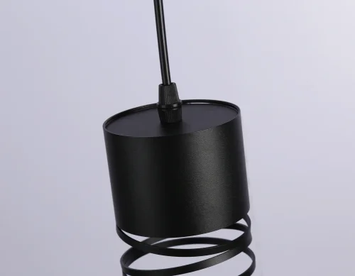 Светильник подвесной TN71109 Ambrella light чёрный 1 лампа, основание чёрное в стиле хай-тек современный  фото 4