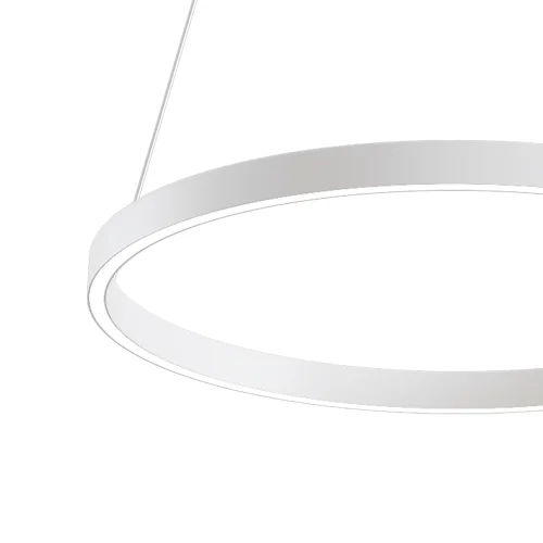 Светильник подвесной LED Rim MOD058PL-L32WK Maytoni белый 1 лампа, основание белое в стиле современный хай-тек минимализм кольца фото 2