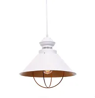 Светильник подвесной лофт Kugar LDP 7930 (WT) Lumina Deco золотой белый 1 лампа, основание белое в стиле современный лофт 
