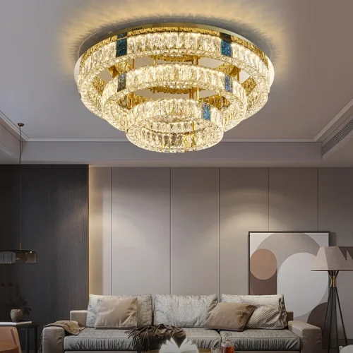 Люстра потолочная GERTRUDA D65 207828-23 ImperiumLoft прозрачная на 1 лампу, основание латунь в стиле современный фото 4