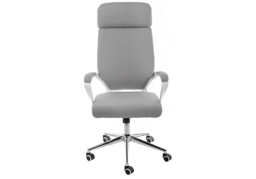 Компьютерное кресло Patra grey fabric 11486 Woodville, серый/ткань, ножки/металл/хром, размеры - *1200***620*680 фото 2
