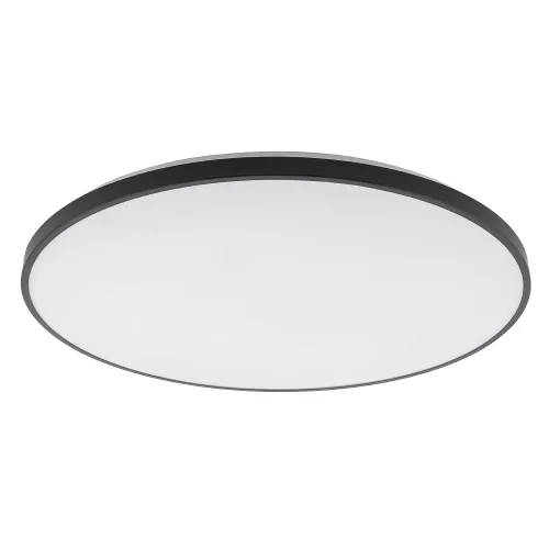 Светильник потолочный Agnes Round Pro 10976-NW Nowodvorski белый на 1 лампу, основание чёрное в стиле современный круглый