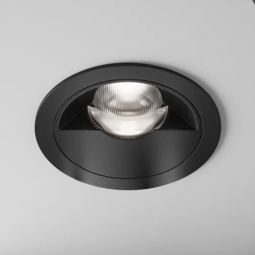 Светильник точечный LED Parete DL100-12W2.7-3-4K-RD-B Maytoni чёрный на 1 лампу, основание чёрное в стиле современный хай-тек круглый фото 2
