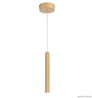 Светильник подвесной LED ST614.213.06 ST-Luce золотой 1 лампа, основание золотое в стиле хай-тек трубочки