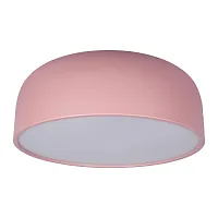 Светильник потолочный LED Axel 10201/480 Pink LOFT IT белый розовый 1 лампа, основание розовое в стиле современный тарелка