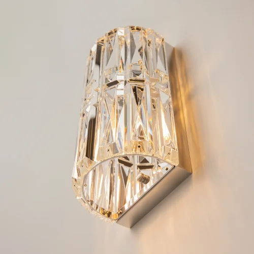 Бра Facet MOD094WL-01CH Maytoni прозрачный на 1 лампу, основание хром в стиле классический фото 8