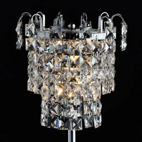Настольная лампа Аделард 642033201 MW-Light прозрачная 1 лампа, основание хром металл в стиле классический  фото 4