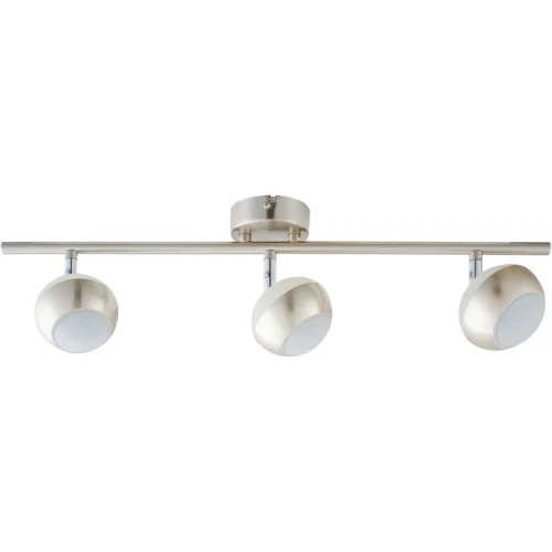 Спот с 3 лампами LED Doreen TL1241Y-03SN Toplight матовый никель белый LED в стиле хай-тек современный 