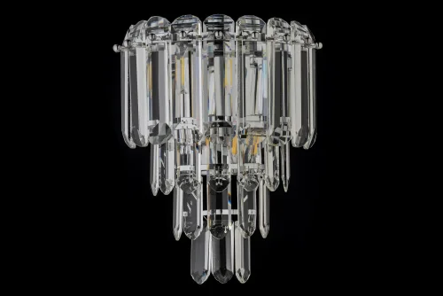 Бра Olivetta E 2.25x31.100 N Dio D'Arte прозрачный на 2 лампы, основание никель в стиле классический фото 2 Бра Olivetta E 2.25x31.100 N Dio D'Arte прозрачный на 2 лампы, основание никель в стиле классический фото 2
