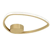 Светильник потолочный LED Moschella 902149 Eglo латунь на 1 лампу, основание латунь в стиле хай-тек современный 