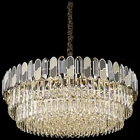 Люстра подвесная Cordelia WE132.21.303 Wertmark прозрачная на 21 лампа, основание золотое в стиле классический 