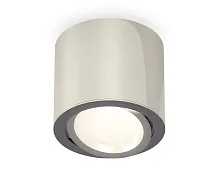 Светильник накладной Techno spot XS7405001 Ambrella light серебряный 1 лампа, основание серебряное в стиле хай-тек модерн круглый
