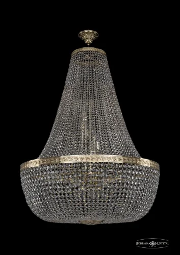 Люстра потолочная хрустальная 19111/H2/90IV G Bohemia Ivele Crystal прозрачная на 26 ламп, основание золотое в стиле классический sp