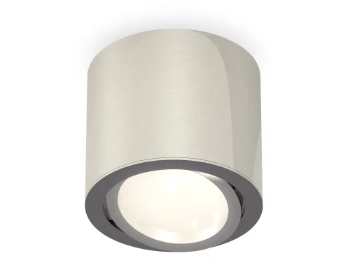 Светильник накладной Techno spot XS7405001 Ambrella light серебряный 1 лампа, основание серебряное в стиле хай-тек современный круглый