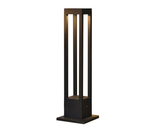 Парковый светильник LED Пулми 09303-60F,19 Kink Light уличный IP54 чёрный на 1 лампу, плафон чёрный в стиле современный LED