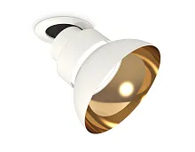Светильник точечный XM8101601 Ambrella light золотой белый 1 лампа, основание белое в стиле хай-тек современный 