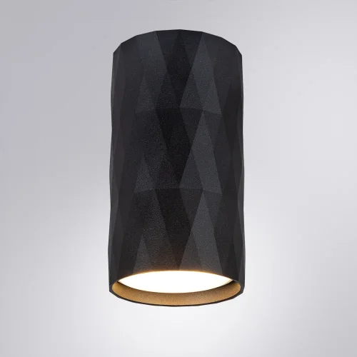 Светильник накладной Fang A5557PL-1BK Arte Lamp чёрный 1 лампа, основание чёрное в стиле минимализм современный круглый фото 2