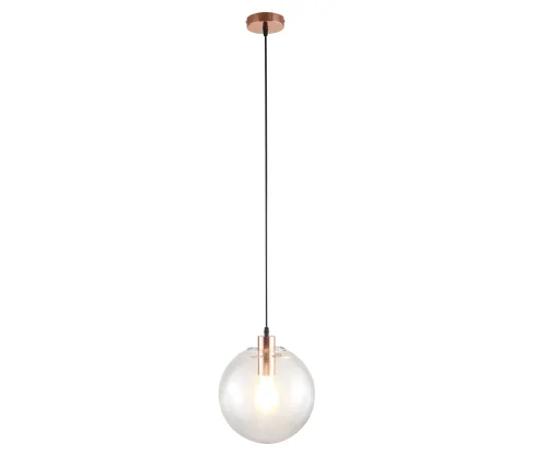 Светильник подвесной Меркурий 07564-20,21 Kink Light прозрачный 1 лампа, основание медь в стиле современный шар фото 2
