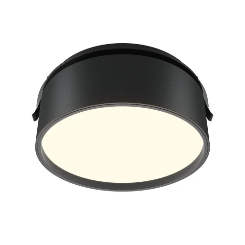 Светильник точечный LED Onda DL024-18W3K-B Maytoni чёрный 1 лампа, основание чёрное в стиле современный хай-тек круглый