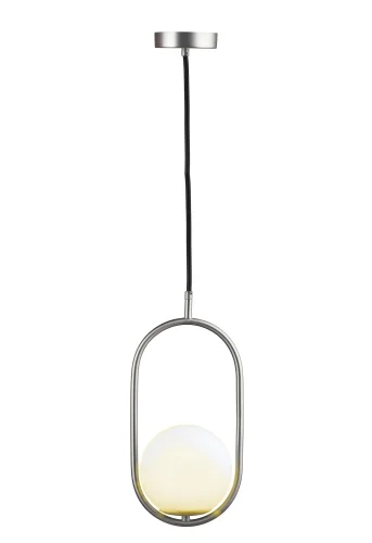 Светильник подвесной Glob LOFT2595-B LOFT IT белый 1 лампа, основание никель в стиле современный шар фото 2