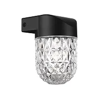 Настенный светильник уличный LED Estima 359295 Novotech уличный IP65 чёрный на 1 лампу, плафон прозрачный в стиле современный LED