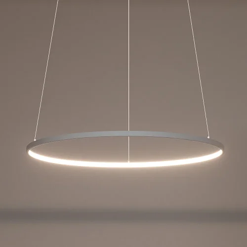Светильник подвесной LED Circolo Led M 11604-NW Nowodvorski белый на 1 лампу, основание белое в стиле современный кольца фото 2