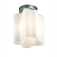Светильник потолочный SL116.502.01 ST-Luce белый 1 лампа, основание серебряное в стиле модерн 
