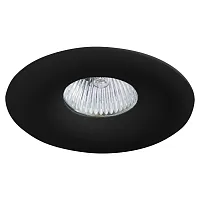 Светильник точечный Levigo 010017 Lightstar чёрный 1 лампа, основание чёрное в стиле 10086 