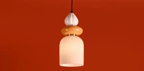 Светильник подвесной Alzare FR5595PL-01B3 Freya разноцветный белый на 1 лампу, основание чёрное в стиле современный мемфис фото 7 Светильник подвесной Alzare FR5595PL-01B3 Freya разноцветный белый на 1 лампу, основание чёрное в стиле современный мемфис фото 7