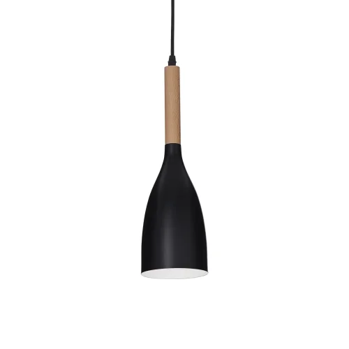 Светильник подвесной MANHATTAN SP1 NERO Ideal Lux чёрный на 1 лампу, основание чёрное в стиле современный 