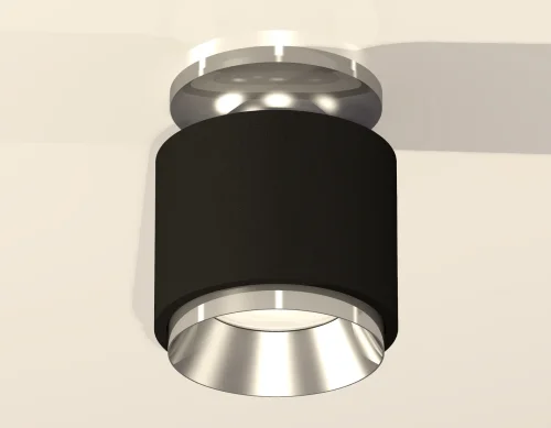 Светильник накладной Techno spot XS7511080 Ambrella light чёрный 1 лампа, основание серебряное в стиле хай-тек современный круглый фото 3