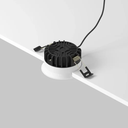 Светильник точечный LED Okno DL055-8W3K-SEN-W Maytoni белый на 1 лампу, основание белое в стиле хай-тек современный круглый фото 5