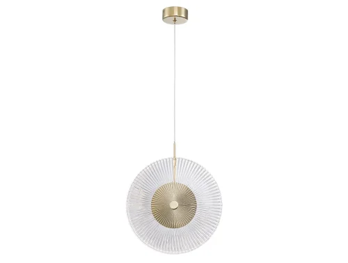 Светильник подвесной LED 4541/S gold Newport прозрачный 1 лампа, основание золотое в стиле современный американский 