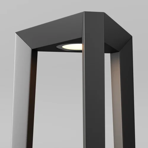Парковый светильник LED Luft O466FL-L12B3K Maytoni уличный IP чёрный на 1 лампу, плафон чёрный в стиле современный хай-тек LED фото 3