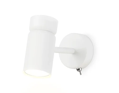 Бра с выключателем TA13182 Ambrella light белый на 1 лампа, основание белое в стиле современный хай-тек 