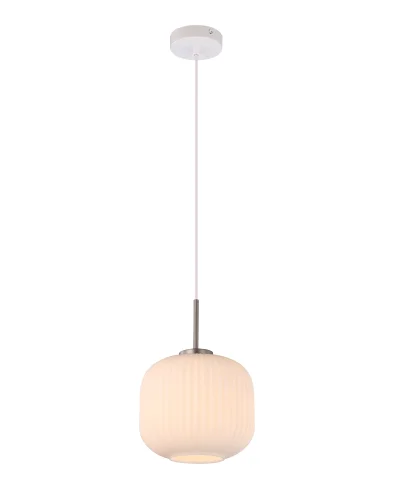 Светильник подвесной Ivory V11031-1P  Moderli белый 1 лампа, основание белое в стиле современный выдувное