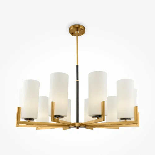 Люстра потолочная Fortano MOD089PL-10BS Maytoni белая на 10 ламп, основание латунь в стиле современный 
