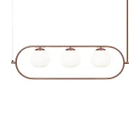 Светильник подвесной Erich MOD221PL-03BS Maytoni белый на 3 лампы, основание латунь в стиле современный шар Светильник подвесной Erich MOD221PL-03BS Maytoni белый на 3 лампы, основание латунь в стиле современный шар