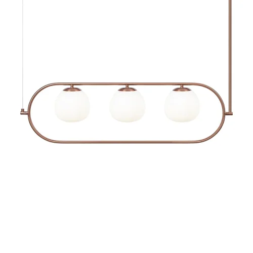 Светильник подвесной Erich MOD221PL-03BS Maytoni белый на 3 лампы, основание латунь в стиле современный шар Светильник подвесной Erich MOD221PL-03BS Maytoni белый на 3 лампы, основание латунь в стиле современный шар