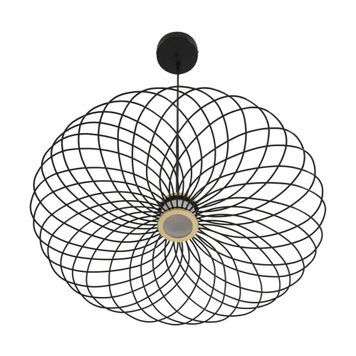 Светильник подвесной LED Camomile 8379/10L Lumion чёрный на 1 лампу, основание чёрное в стиле лофт фото 4