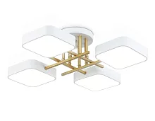 Люстра потолочная LED FL516341 Ambrella light белая на 1 лампу, основание белое в стиле хай-тек 