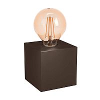 Настольная лампа Prestwick 2 43549 Eglo без плафона 1 лампа, основание коричневое металл в стиле модерн 