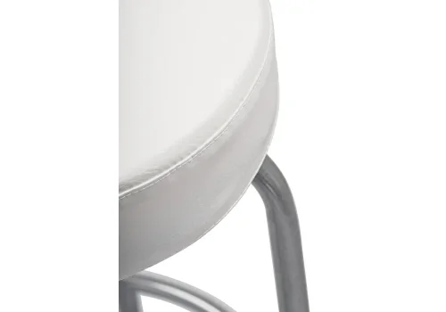 Барный стул Kuroda белый полимер / светлый мусс 453998 Woodville, белый/искусственная кожа, ножки/металл/серый, размеры - ****345*460 фото 6