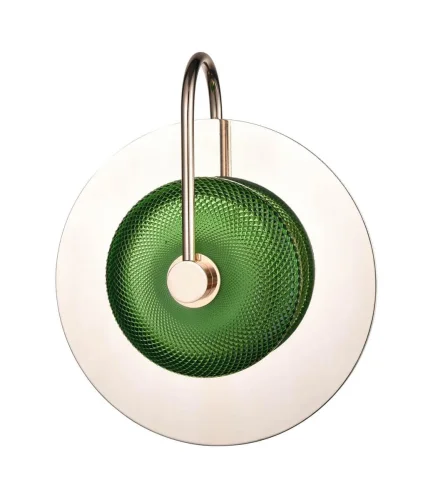 Бра LED Rainbow VL5744W11 Vele Luce зелёный на 1 лампу, основание золотое в стиле арт-деко современный фото 2 Бра LED Rainbow VL5744W11 Vele Luce зелёный на 1 лампу, основание золотое в стиле арт-деко современный фото 2